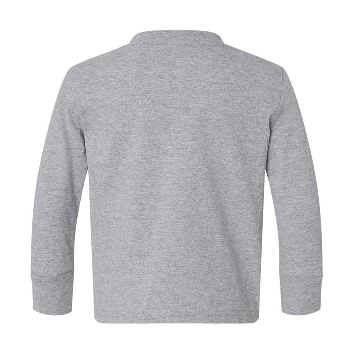 The Citadel, Bulldog, Toddler Cotton Jersey Long Sleeve Tee - Gray