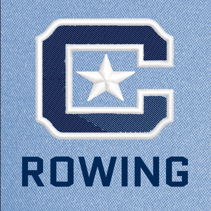 The Citadel, C Star, Club Sport - Rowing, TravisMathew Performance Polo Shirt - Brilliant Blue