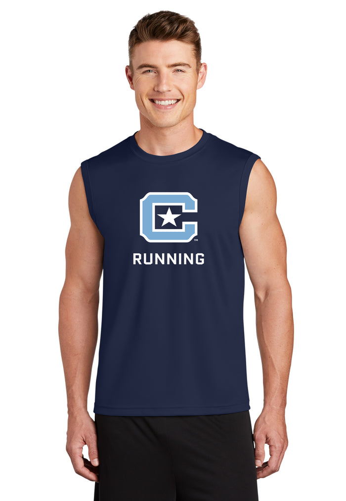 The Citadel, C Star, Club Sport - Running, Sport-Tek® Sleeveless PosiCharge® Competitor™ Tee- Navy