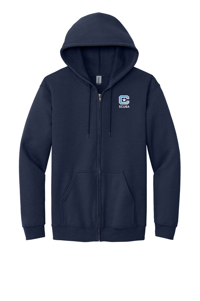 The Citadel, C Star, Club Sports - Scuba,  Heavy Blend™ Full-Zip Hooded Sweatshirt - Navy