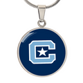 The Citadel, C Star logo, Circle Necklace - Silver