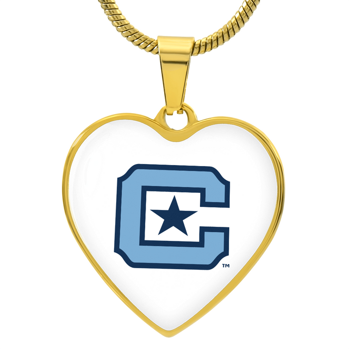 The Citadel, C Star logo, Heart Necklace - Gold