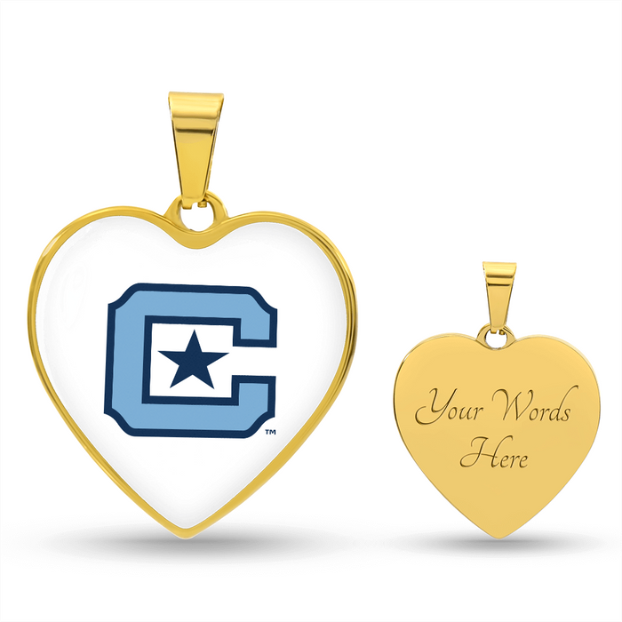 The Citadel, C Star logo, Heart Necklace - Gold