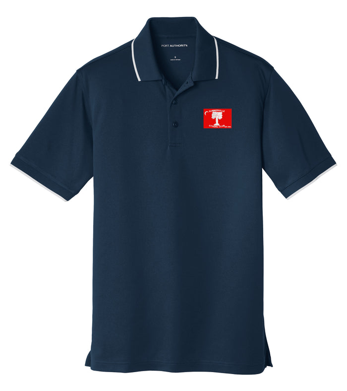 The Citadel, Citadel Club, Summerville, UV Micro-Mesh Tipped Polo -Navy