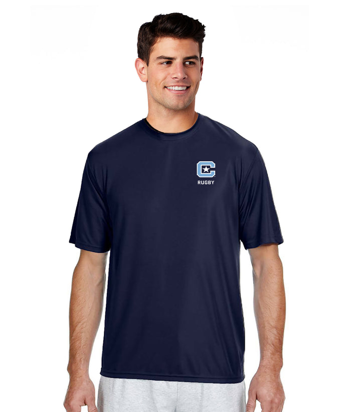 The Citadel, Club Sports - Rugby, CStar, Spike Rugby,  Performance Short Sleeve T-Shirt- Navy