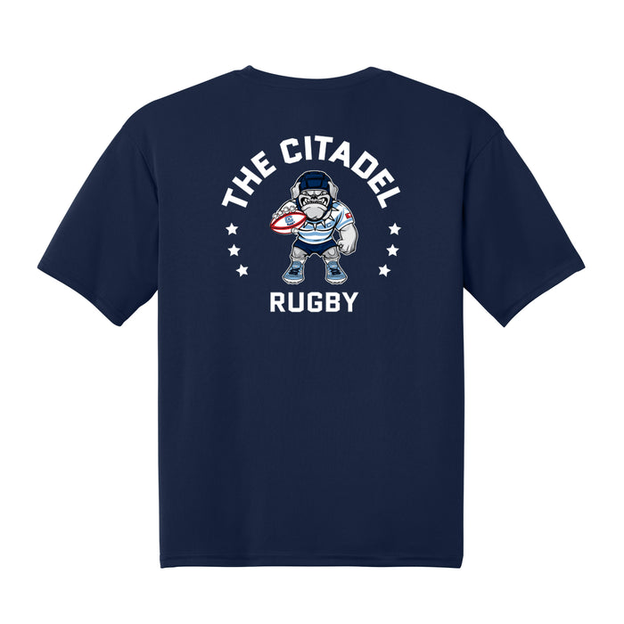 The Citadel, Club Sports - Rugby, CStar, Spike Rugby,  Performance Short Sleeve T-Shirt- Navy