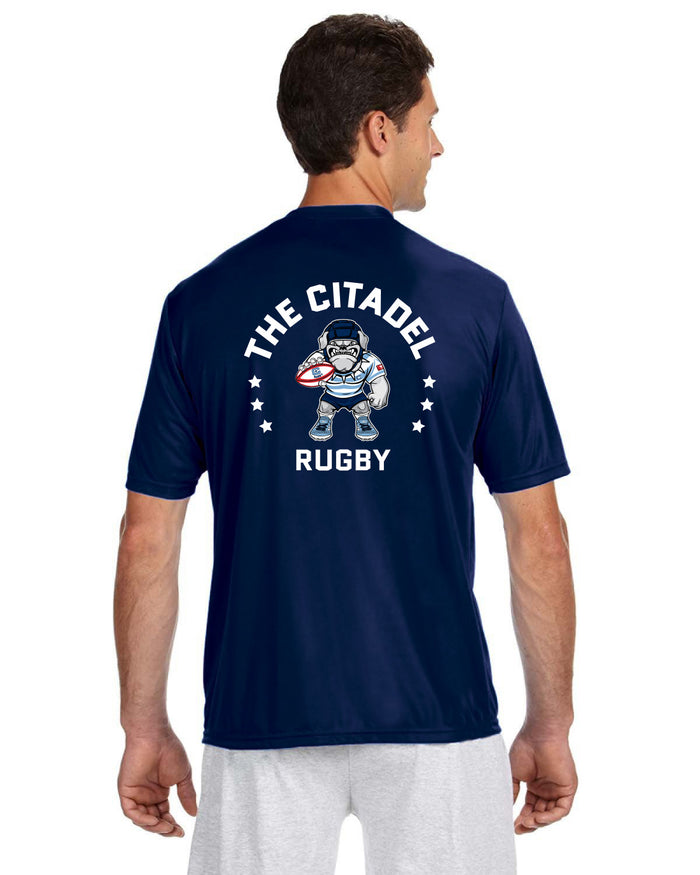 The Citadel, Club Sports - Rugby, CStar, Spike Rugby,  Performance Short Sleeve T-Shirt- Navy