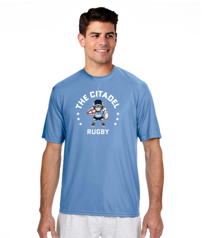 The Citadel, Club Sports - Rugby, Spike Rugby,  Performance Short Sleeve T-Shirt- Carolina Blue