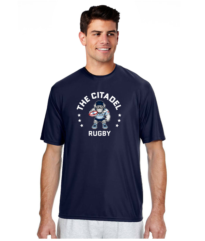 The Citadel, Club Sports - Rugby, Spike Rugby,  Performance Short Sleeve T-Shirt- Navy