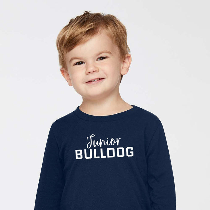 The Citadel, Junior Bulldog, Toddler Cotton Jersey Long Sleeve Tee - Navy