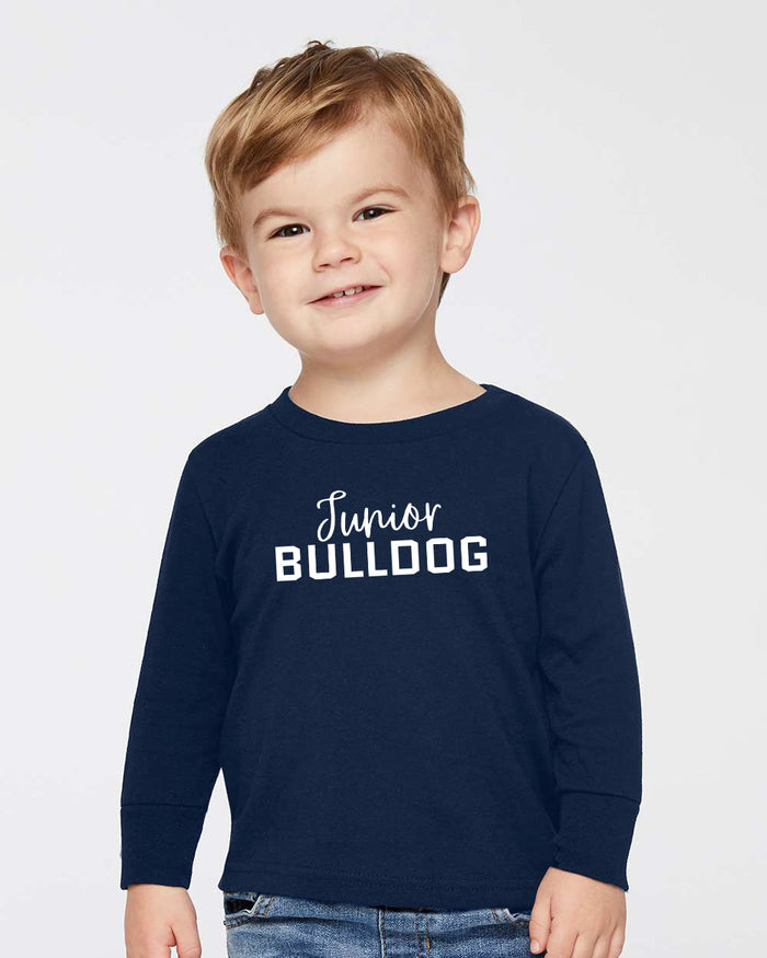 The Citadel, Junior Bulldog, Toddler Cotton Jersey Long Sleeve Tee - Navy