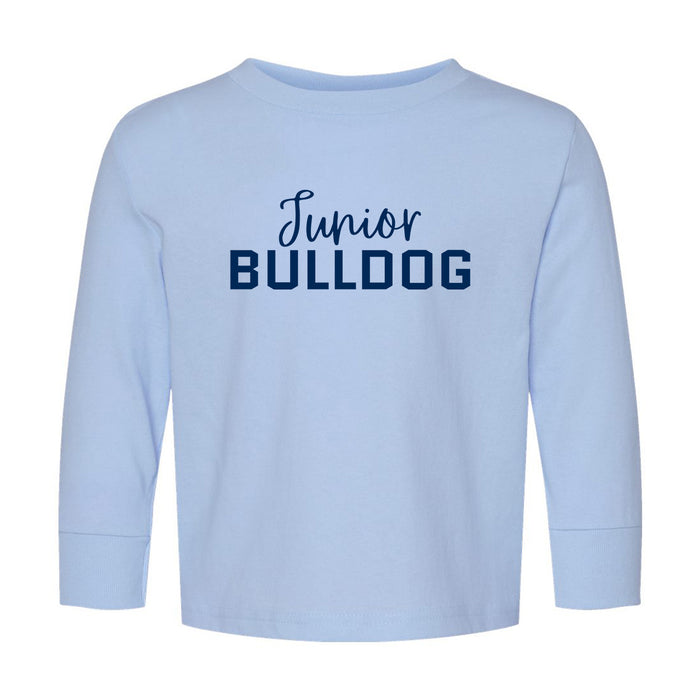 The Citadel, Junior Bulldog, Toddler Cotton Jersey Long Sleeve Tee - Light Blue