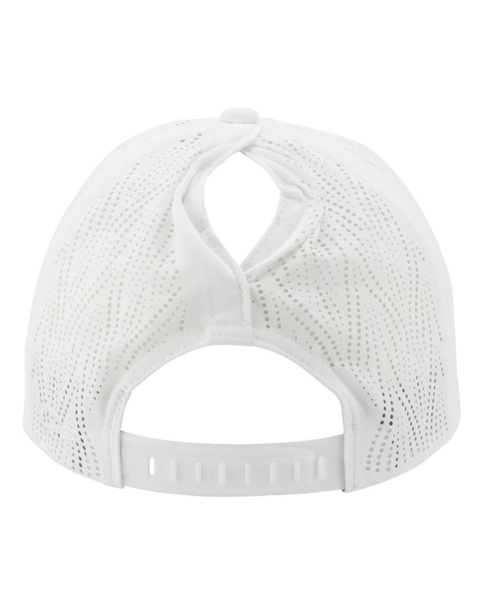 The Citadel, Script, Women's Perforated Performance Cap White