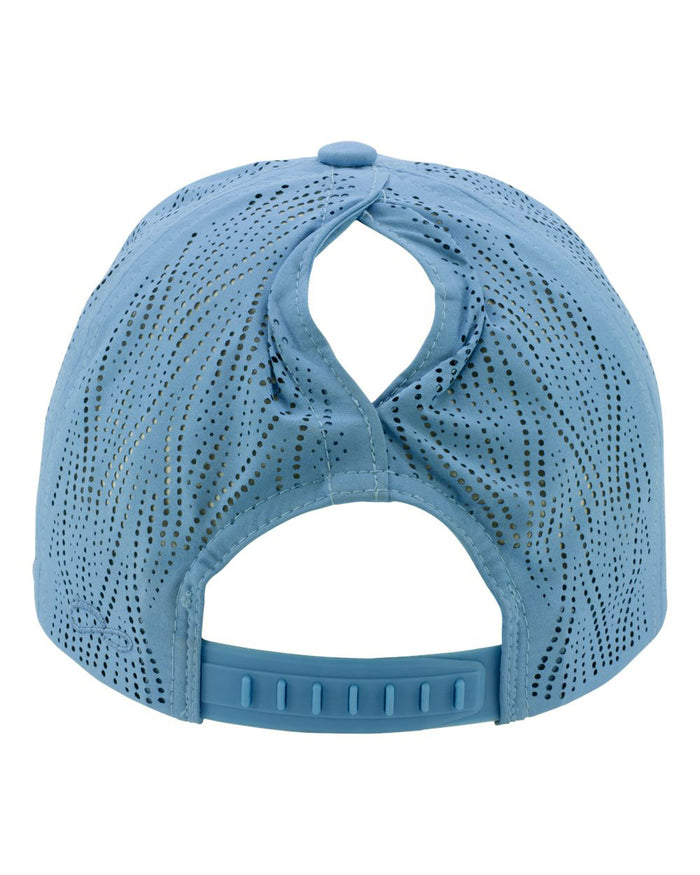 The Citadel, Script, Women's Perforated Performance Cap Carolina Blue