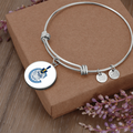 The Citadel, Spike - C logo, Luxury Circle Bangle - Silver