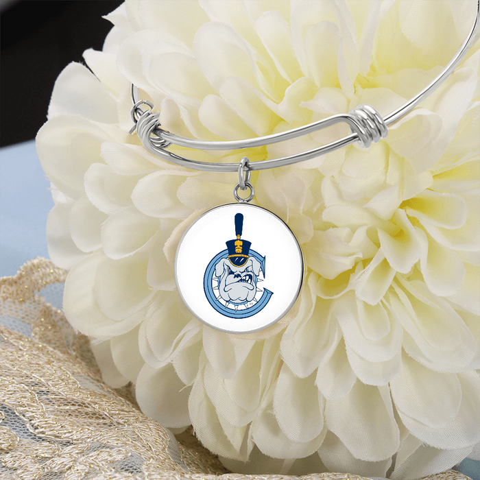 The Citadel, Spike - C logo, Luxury Circle Bangle - Silver