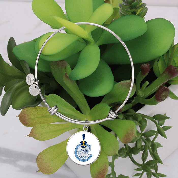 The Citadel, Spike - C logo, Luxury Circle Bangle - Silver