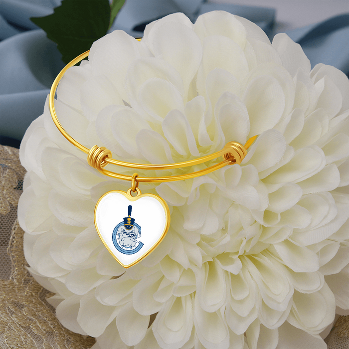 The Citadel, Spike - C logo, Luxury Heart Bangle - Gold