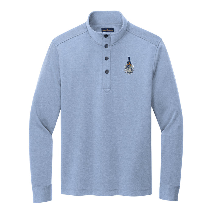 The Citadel, Spike, Brooks Brothers® Mid-Layer Stretch 1/2-Button - Light Blue