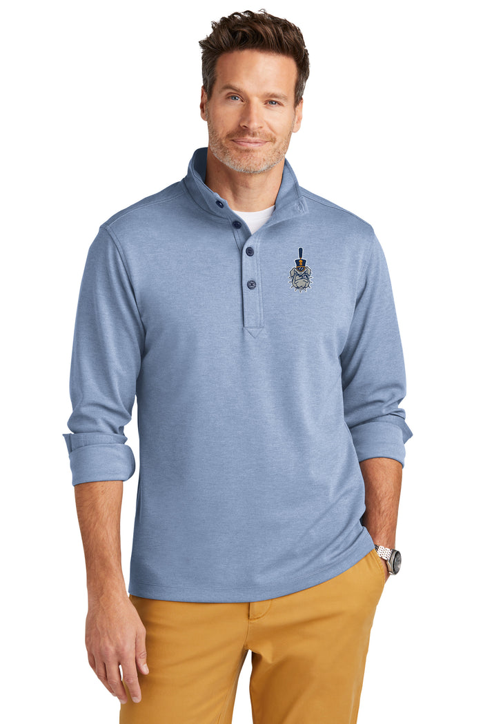 The Citadel, Spike, Brooks Brothers® Mid-Layer Stretch 1/2-Button - Light Blue