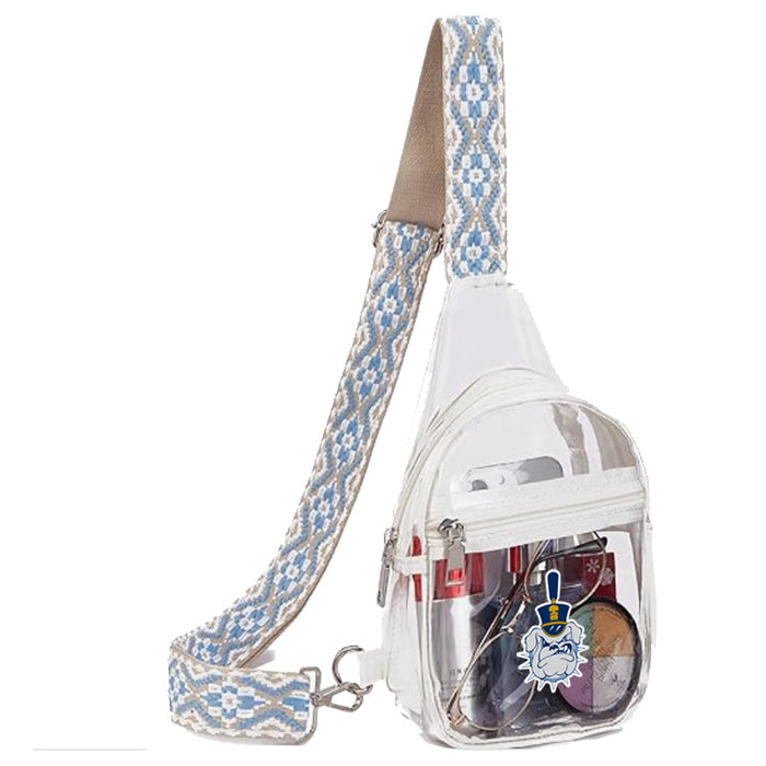 The Citadel, Spike, Clear Fanny Pack Stadium Approved Clear Sling Bag Crossbody bag