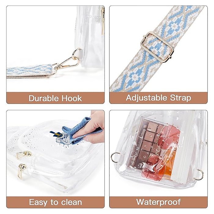 The Citadel, Spike, Clear Fanny Pack Stadium Approved Clear Sling Bag Crossbody bag