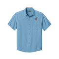 The Citadel, Spike, Short Sleeve UV Dockside Shirt- Carolina Blue