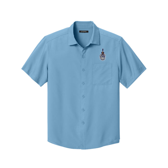 The Citadel, Spike, Short Sleeve UV Dockside Shirt- Carolina Blue