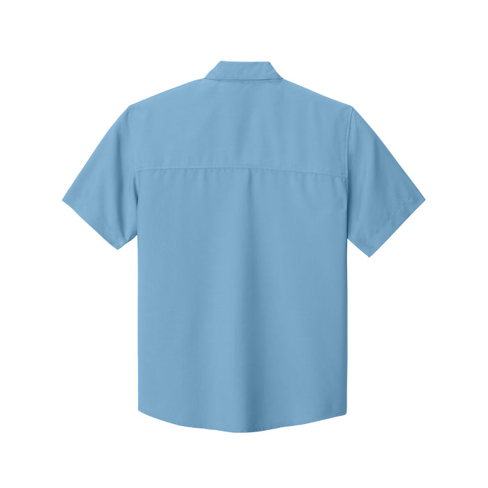 The Citadel, Spike, Short Sleeve UV Dockside Shirt- Carolina Blue