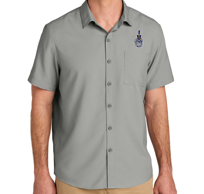 The Citadel, Spike, Short Sleeve UV Dockside Shirt- Gray