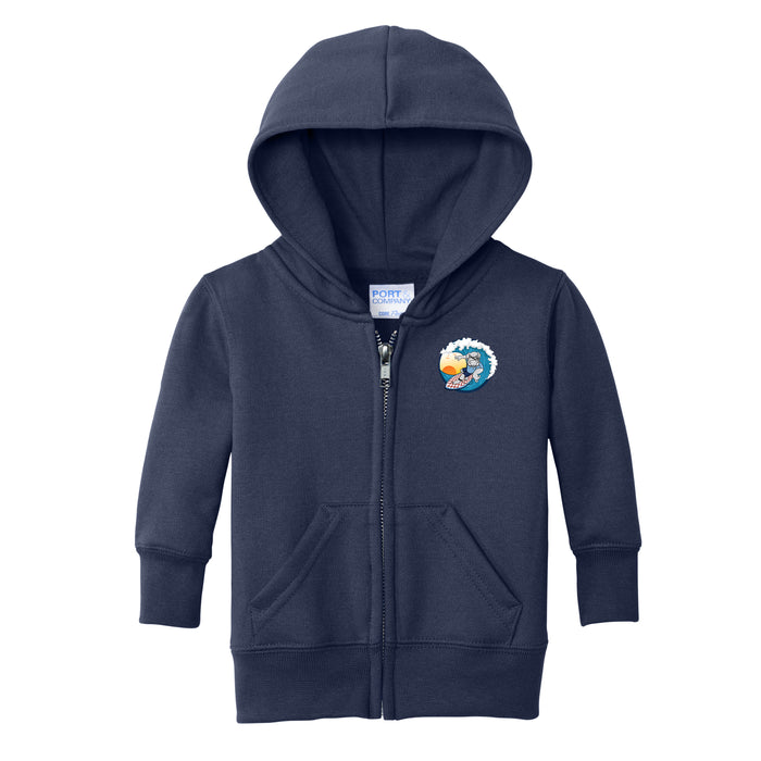 The Citadel, Spike Surfing, Port & Co™ Infant Core Fleece Full-Zip Hooded Sweatshirt - Navy