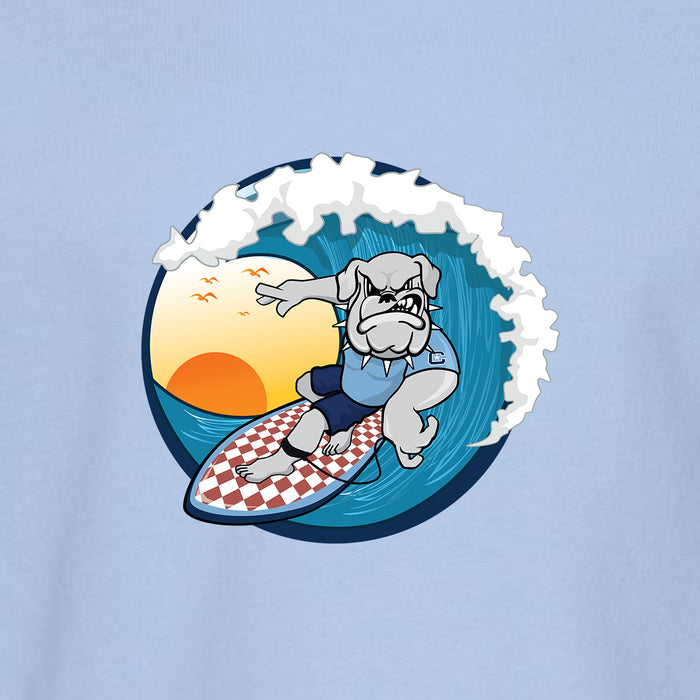 The Citadel, Spike Surfing, Toddler Cotton Jersey Long Sleeve Tee - Light Blue