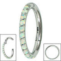 Titanium Hinged Ring - 1.2mm x 8mm - Pic&Mix The Body Jewellery Shop