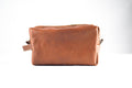 Top-grain leather dopp kit
