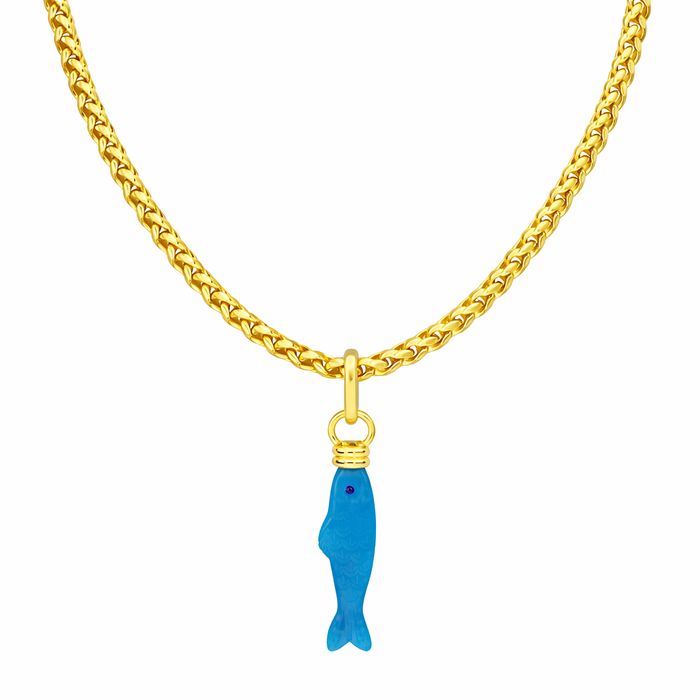 Turquoise Fish Charm