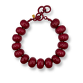 Vivienne Burgundy Resin Necklace