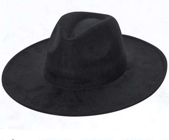 Hat Band + Felt Hat- BLACK