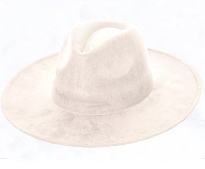 Hat Band + Felt Hat- BONE