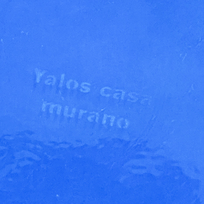 Yalos Casa Murano Glass Periwinkle Opalescent Translucent Plates